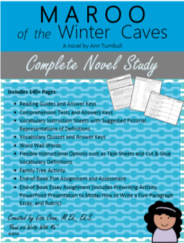 Preview of Maroo of the Winter Caves COMPREHENSIVE NOVEL STUDY- 140+ Pages of Material!