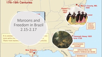 Preview of Maroon Communities and Brazil AP African American Studies Unit 2