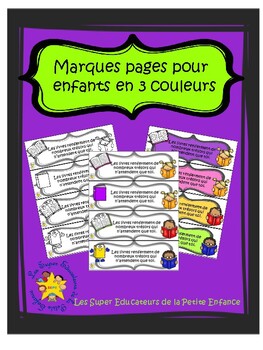 Marque-pages pour les enfants