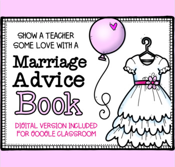 Preview of Marriage Advice Book | Wedding or Shower | Google Classroom | Distance Learning
