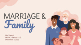 Marriage & Family - Grade 11 Sociology