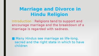 Preview of Marriage and Divorce in Hindu Religion