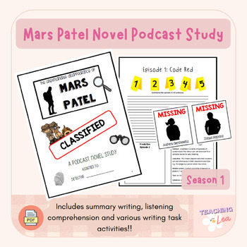 Preview of Mars Patel Novel Podcast Study