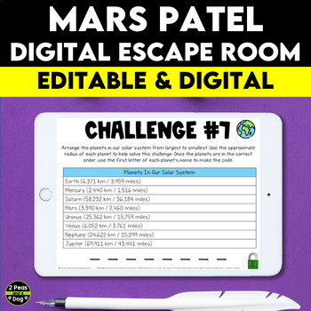 Preview of Mars Patel Podcast Digital Escape Room