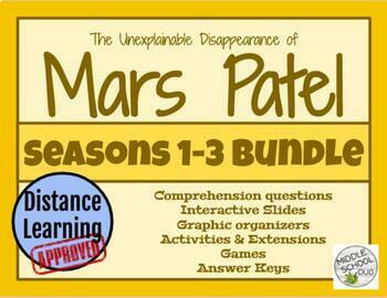 Preview of Mars Patel: Seasons 1-3 BUNDLE- Distance Learning Approved