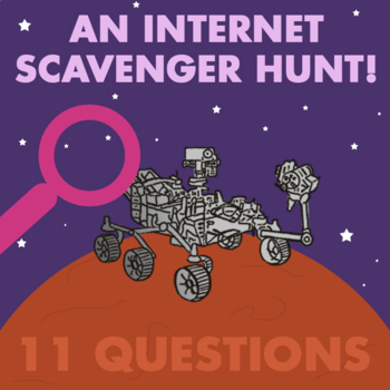 Preview of Mars Perseverance Rover Internet Scavenger Hunt