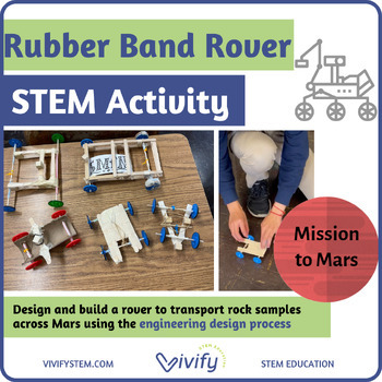 Preview of Mars Rubber Band Rover Engineering Design Challenge (Space STEM)