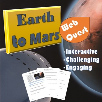 Preview of Earth to Mars Physics Web Quest