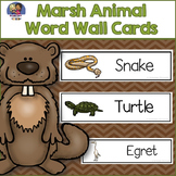 Marsh Animals Word Wall Cards