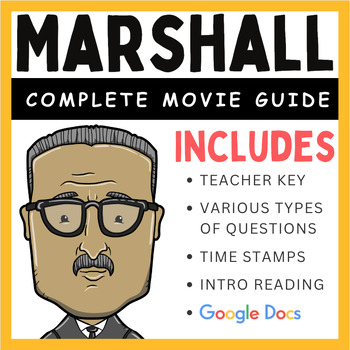 Preview of Marshall (2017): Complete Movie Guide and Background Reading Worksheet