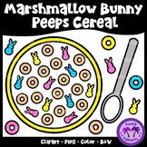 Marshmallow Bunny Peeps Cereal Clipart