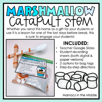 Preview of Marshmallow Catapult STEM KIT