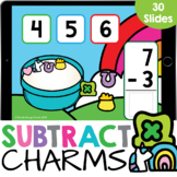 Marshmallow Charms Stacked Subtraction up to 10 Kindergart