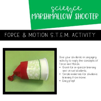 Preview of Marshmallow Shooter Task Cards | Science Experiment | PRINTABLE | DIGITAL