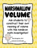 Marshmallow Volume - A Hands on Math Activity