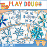 Snowflakes Play Dough Mats Montessori Winter Kids Activiti