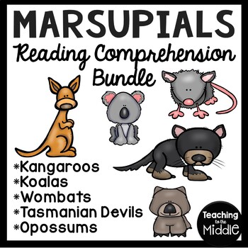 Preview of Marsupials Informational Text Reading Comprehension Bundle Animals Kangaroos