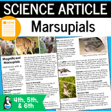 Marsupials Article | Animal Adaptation Reading Passages | 