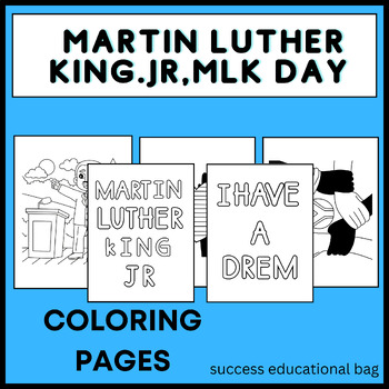 Marten Luther king Jr coloring pages, kindergarten craft. | TPT