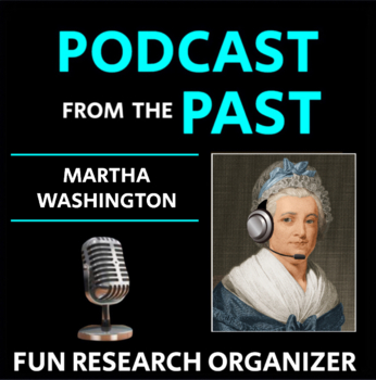 Preview of Martha Washington - Research Graphic Organizer, "Podcast from the Past"