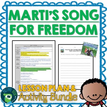 Preview of Marti's Song For Freedom by Emma Otheguy Lesson Plan & Google Activities
