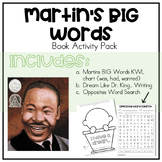 Martin BIG Words by Doreen Rappaport | Book Activity Pack 