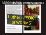 Martin Luther "Edict of Worms": Primary Source Document w 