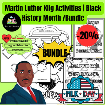 Preview of Martin Luther King Activities | Black History Month