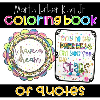 Preview of Martin Luther King Jr Quotes Coloring Pages