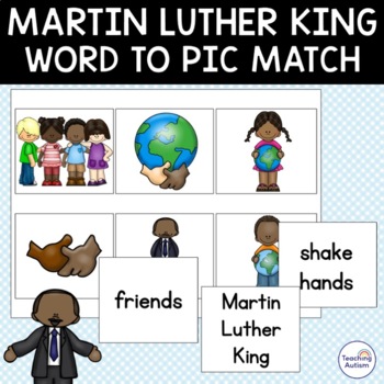 Preview of Free Martin Luther King Jr Word to Picture Matching