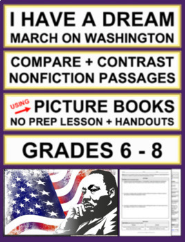 Preview of Martin Luther King Activities Jr | Compare and Contrast Nonfiction Passages
