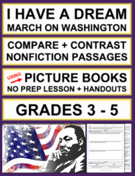 Preview of Martin Luther King Jr Activities | Compare and Contrast Nonfiction Passages