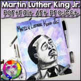 Martin Luther King Art Lesson, MLK Portrait Art Project Activity