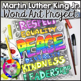 Martin Luther King Art Lesson, MLK Word Art Project Activity