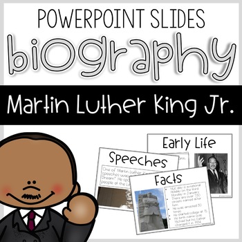 Preview of Martin Luther King Biography Slides