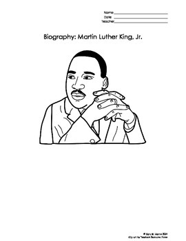 Martin Luther King Biography and Reading Activities by Come Learn With Me