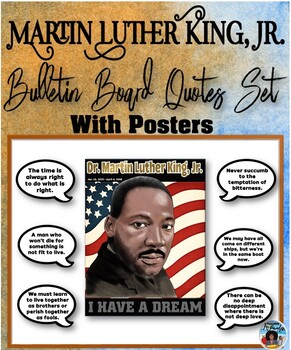 Preview of Martin Luther King Bulletin Board Quotes Set