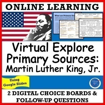 Preview of Martin Luther King & Civil Rights Black History Primary Sources Online Activity