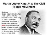 Martin Luther King & Civil Rights Timeline Activity