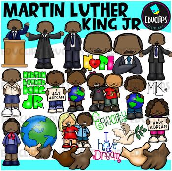 Preview of Martin Luther King Clip Art Set {Educlips Clipart}
