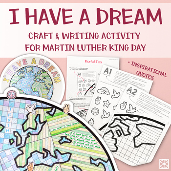 Preview of Martin Luther King Jr Craft Collaborative Activity, Black History Month Poster