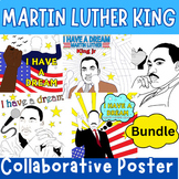 Martin Luther King Day Collaborative Coloring Posters Bund