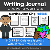 Martin Luther King Writing Journal with Word Wall Cards FREEBIE