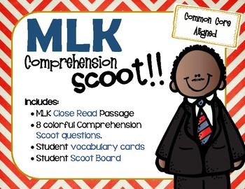 Preview of Martin Luther King Comprehension Scoot