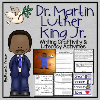 Preview of Martin Luther King Jr. Craftivity and Literacy Activities