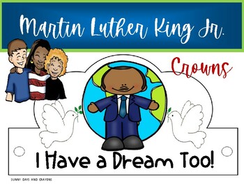 Preview of Martin Luther King 19 Crowns!! Martin Luther King 19 Hats!! MLK Activities