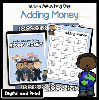 Preview of Martin Luther King Day _ Adding Money NO PREP