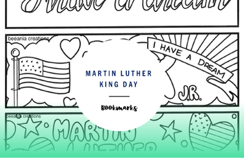 Preview of Martin Luther King Day Bookmarks