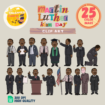 Preview of Martin Luther King Day Clipart, MLK Clip art