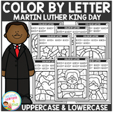 Martin Luther King Day Color by Letter Recognition Alphabe